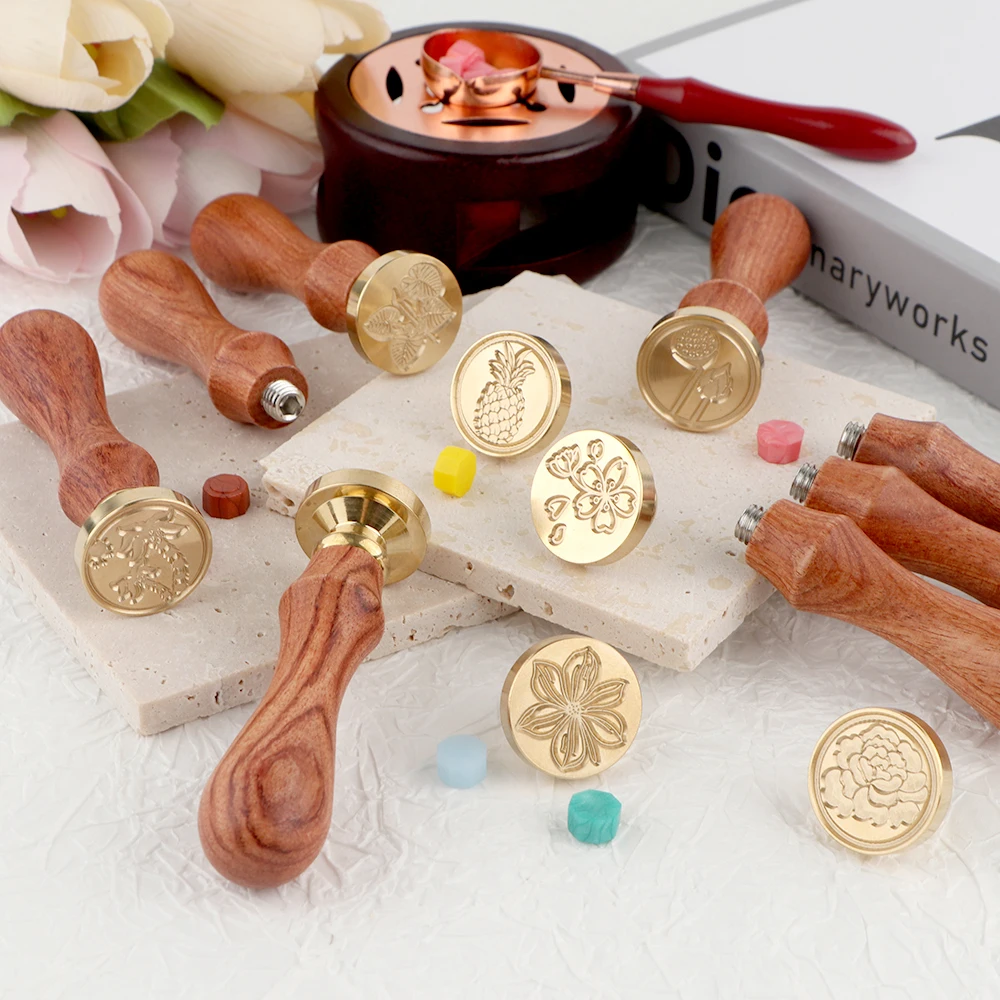 Wax Seal Stamp Set - Mühür Mumu Seti 1 Adet Çıkarılabilir