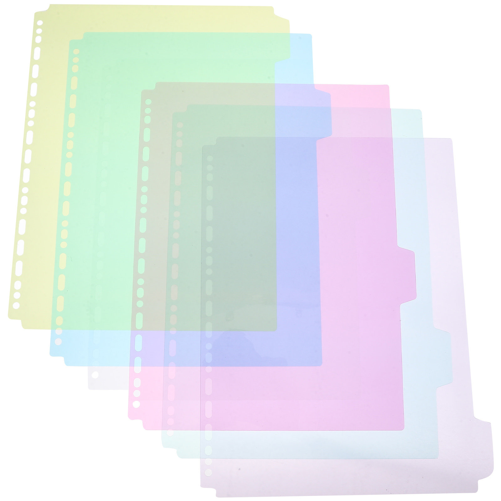 Tab Divider A4 - 6 Adet Plastik Çıtalı A4 Boyutunda