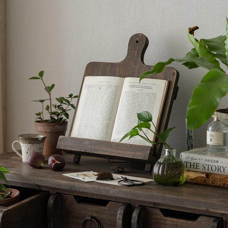 Retro Masif Ahşap Kitap Dergi  - Magazine Holder Rack incelemesi ve fiyatı